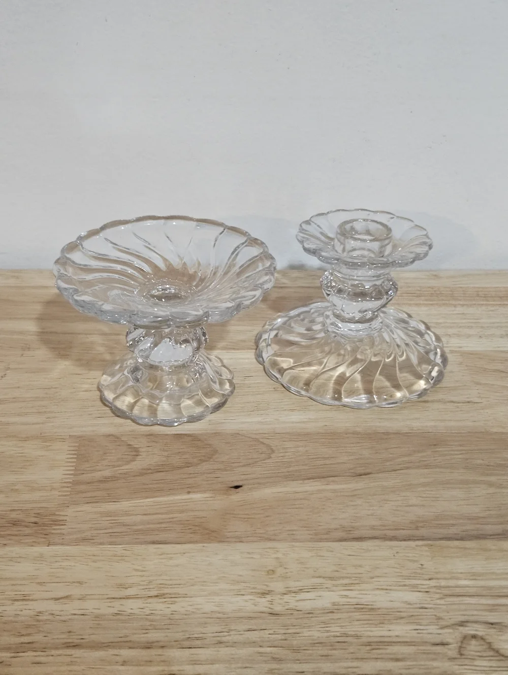 Set of Two Vintage Fostoria Candleholders